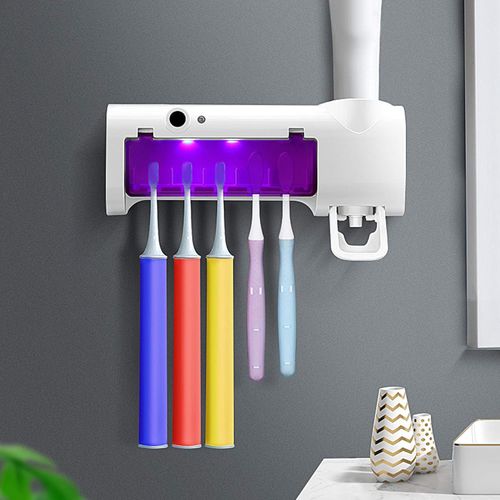 Hygiène Intelligente 3-en-1 Stérilisation UV + Porte-Brosses + Distributeur Automatique